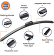 Toyota Avanza (W100) 2019 - Present Coating Wiper Blades