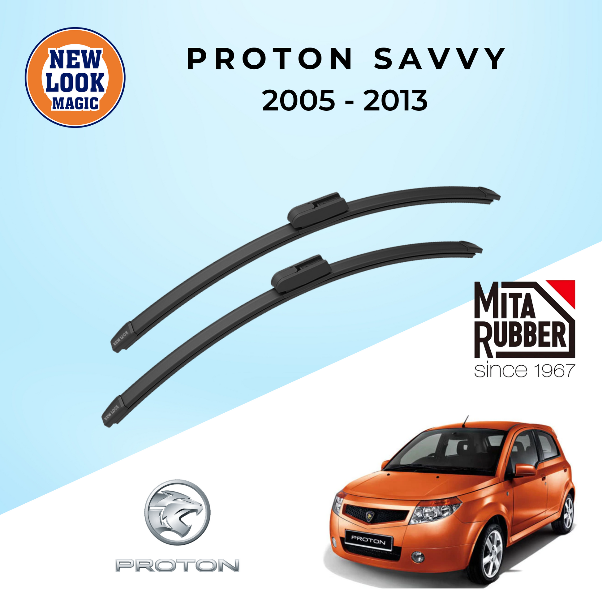 Proton Savvy 2005 - 2013 Coating Wiper Blades