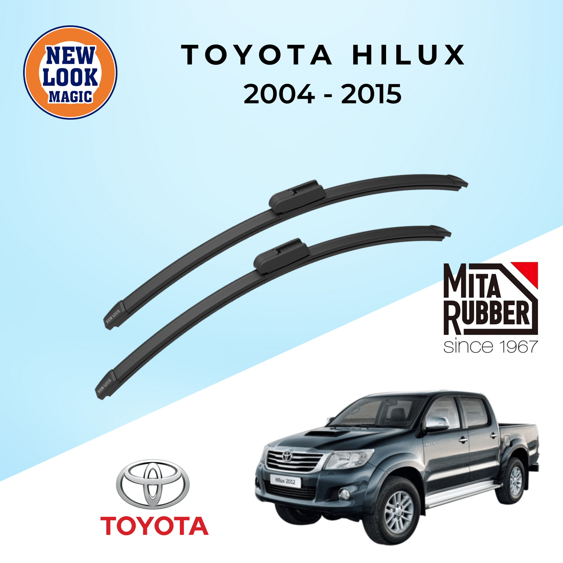 Toyota Hilux (VIGO/KUN25) 2004 - 2015 Coating Wiper Blades